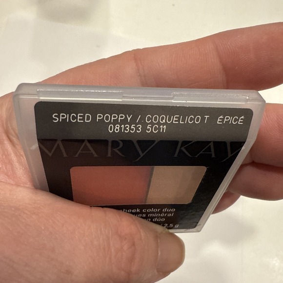 Lot of 2 Mary Kay Mineral Cheek Color Duo Blush Spiced Poppy Full Size 081353 - Picture 3 of 6
